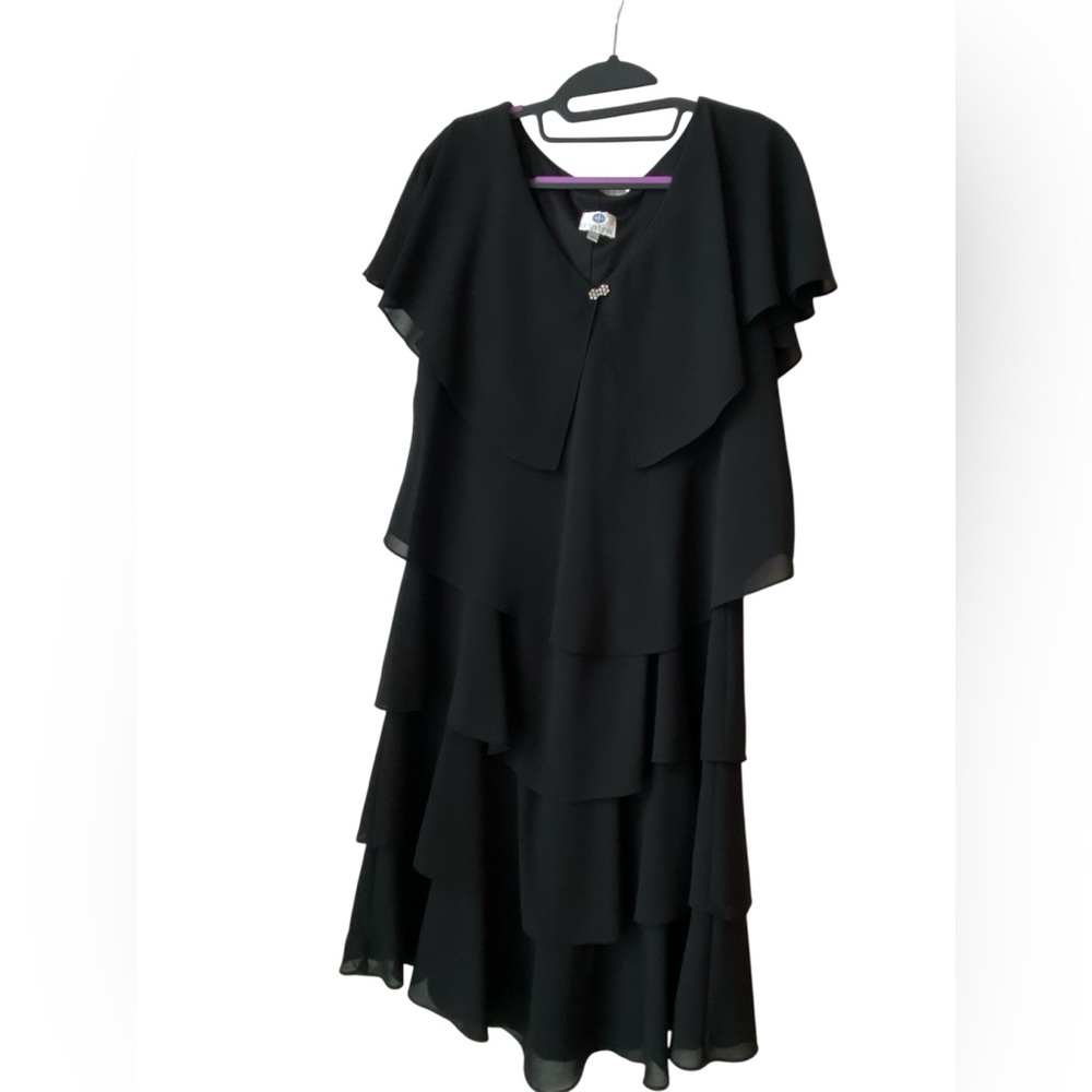 Elegant Black Layered Dress